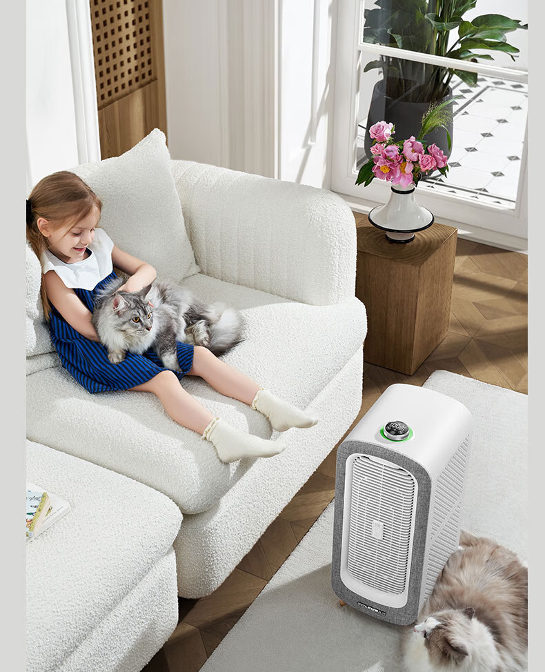 SOLEUSAIR Pet Air Purifier Filter RFC01-C for Cat And Dog Hair, Removes Allergens, Cat Hair Purifier, Disinfects And Eliminates Odors, Gift 16