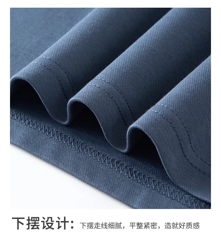 MONTAGUT Men's Long Sleeve Polo Shirt Spring Autumn Cotton Breathable Comfortable T-Shirt Gray Blue M(48) 12