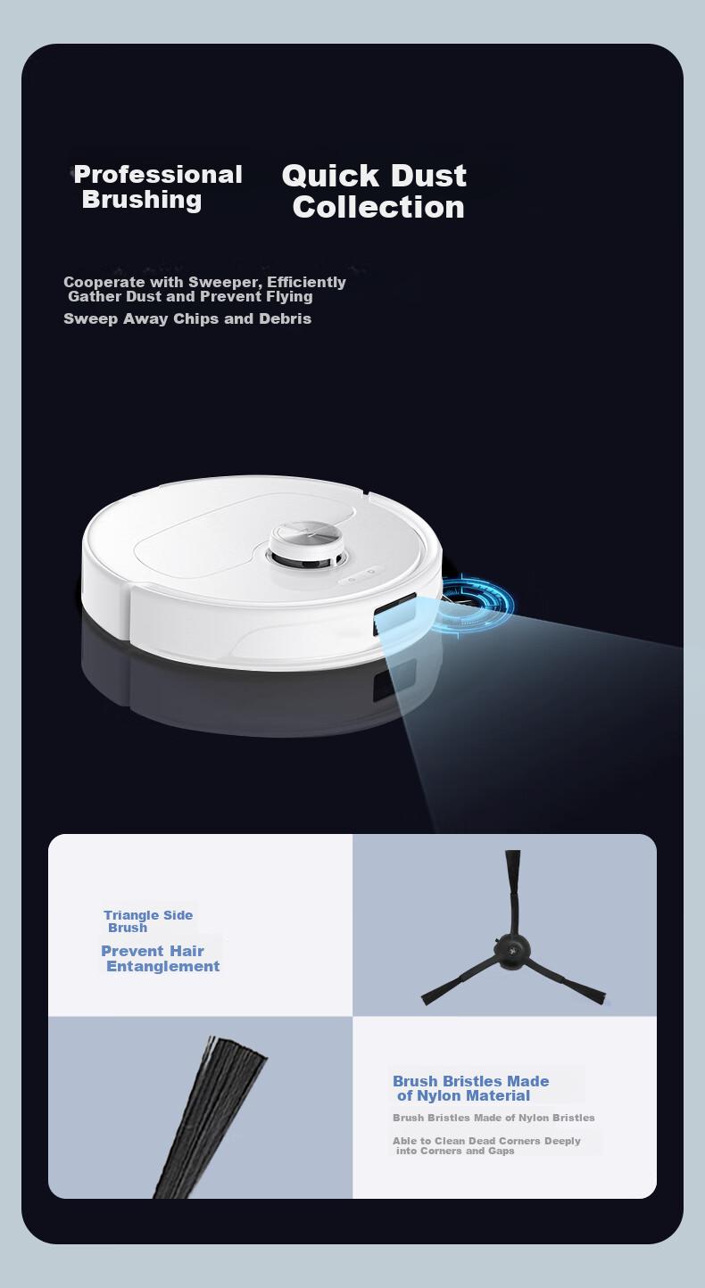 Dingzikonqi Compatible Stone Robot Vacuum And Mop Accessories Double Vibration Mop Pads 4-Pack Suitable for G20S Series All-In S8 Max Ultra 7