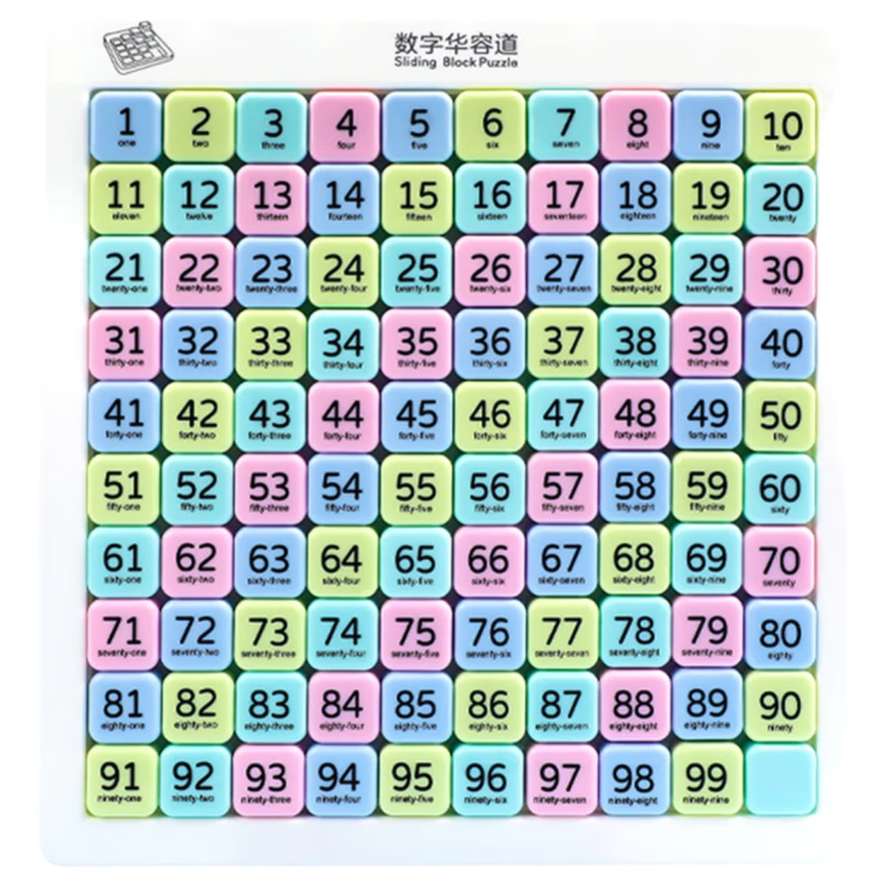 Lankupa Digital Huarongdao 10x10 Puzzle, Sudoku Toy for Ages 6-12, Educational Game for Boys And Girls, Children's Birthday Gift