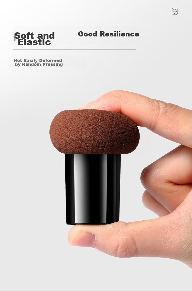Jianyingshu Mushroom Head Powder Puff Set of 3, Makeup Sponge for Foundation And Blush, Dual-Use Wet And Dry Cosmetic Sponge, Non-Absorbing Powder Beauty Blender 7