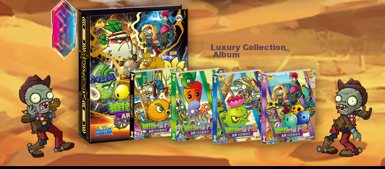 Qiji Plant Vs. Zombies Card Game 2nd Edition Classic Version AR Battle Cards Limited Edition Mid-Autumn Festival National Day Children's Toy for Boys 12