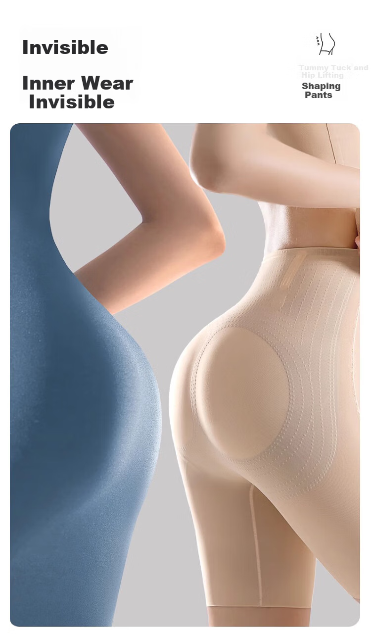 FitonTon High-Waisted Strong Tummy Control Shaping Panties for Postpartum Women, Invisible Butt-Lifting Slimming Hip-Cinching Safety Shorts for Wome 13