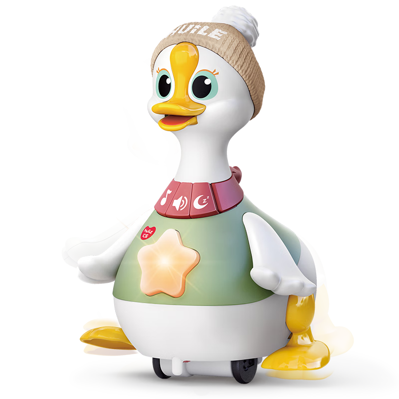 HUILE TOYS Crawling Duck And Goose Infant Toys, Learning to Lift Head And Crawl, Early Education for Children, Baby Birthday Gift