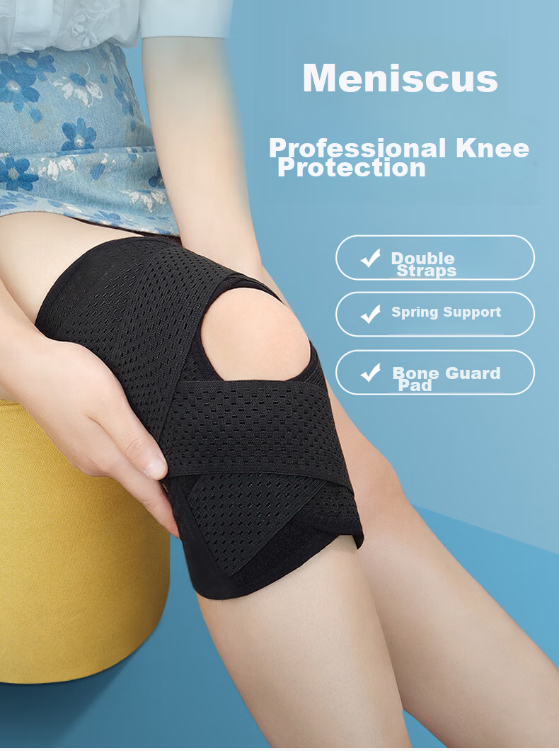 Chidong Meniscus Injury Knee Brace for Running, Cycling, Badminton, Arthritis, Unisex Patellar Strap Support, Single Piece, Size L 1