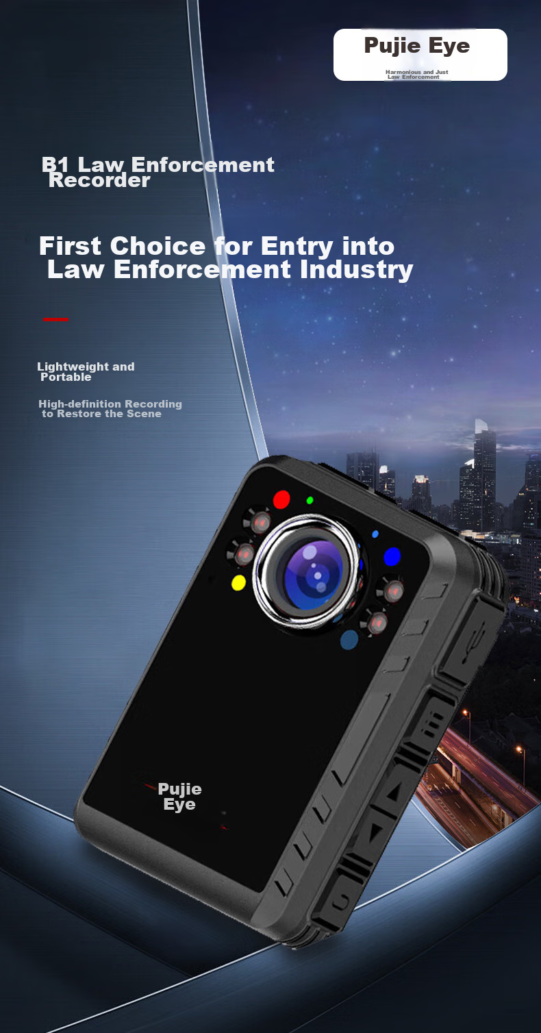 Pufa Eye DSJ-PF8 Explosion-Proof Law Enforcement Recorder 4K HD Night Vision Chest-Mounted Body Camera Shockproof Video Recorder 128GB 1