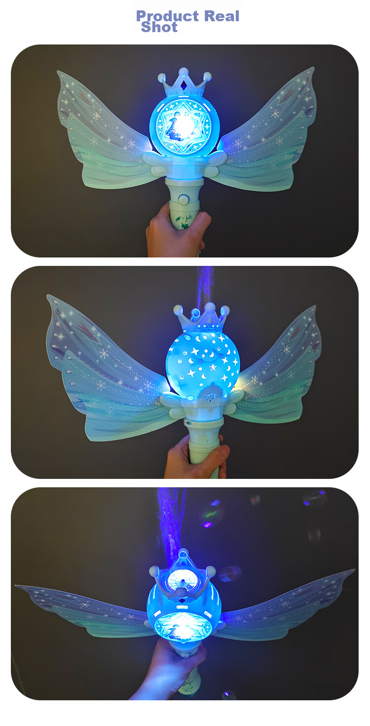 Disney Frozen Electric Bubble Machine Colorful Bubbles Kids Toy Birthday Gift 8