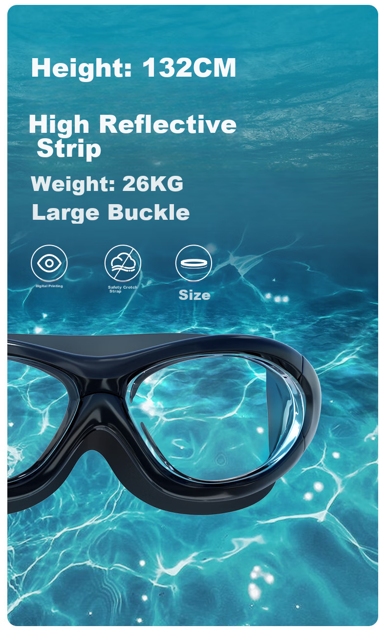 Jiehu Swimming Goggles, High-Definition Anti-Fog Glasses for Nearsightedness, Waterproof Diving Goggles for Men And Women, Adult Clear Lens Protective Eyewear 4
