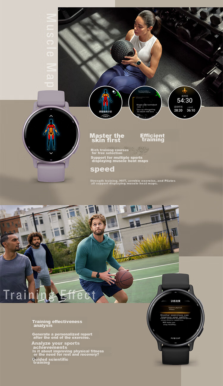 GARMIN Active5 Midnight Black Smartwatch for Heart Rate Monitoring, Cycling, Swimming, Fashion Sports, Birthday Gift 9