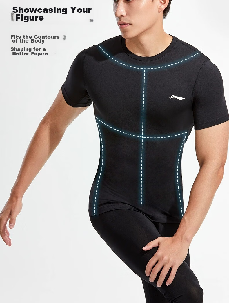 LI-NING Sleeveless Sports Running Quick-Dry Vest for Men and Women Yoga Fitness Breathable Cool Top Black 2XL 9