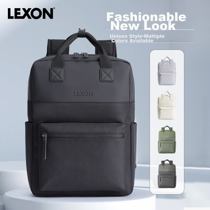 LEXON Backpack for Men, 15-Inch Laptop Bag, Travel Couple Backpack, Casual Student Schoolbag, Valentine's Day Gift