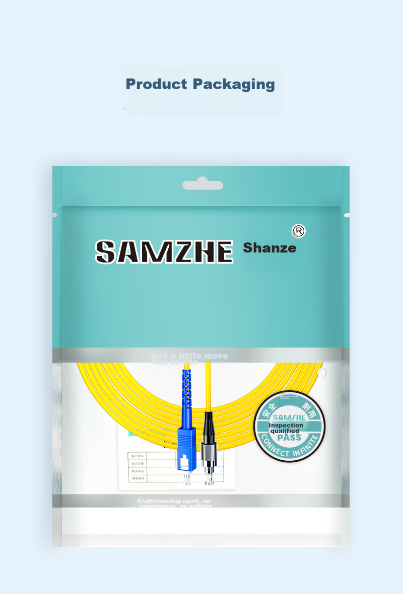 SAMZHE Fiber Optic Patch Cable, Telecom-Grade FC-ST Single-Mode Single-Core, Low Smoke Zero Halogen Environmentally Friendly Fiber Optic Cable, Transceiver Pigtail, 3 Meters G0-FCST03 16