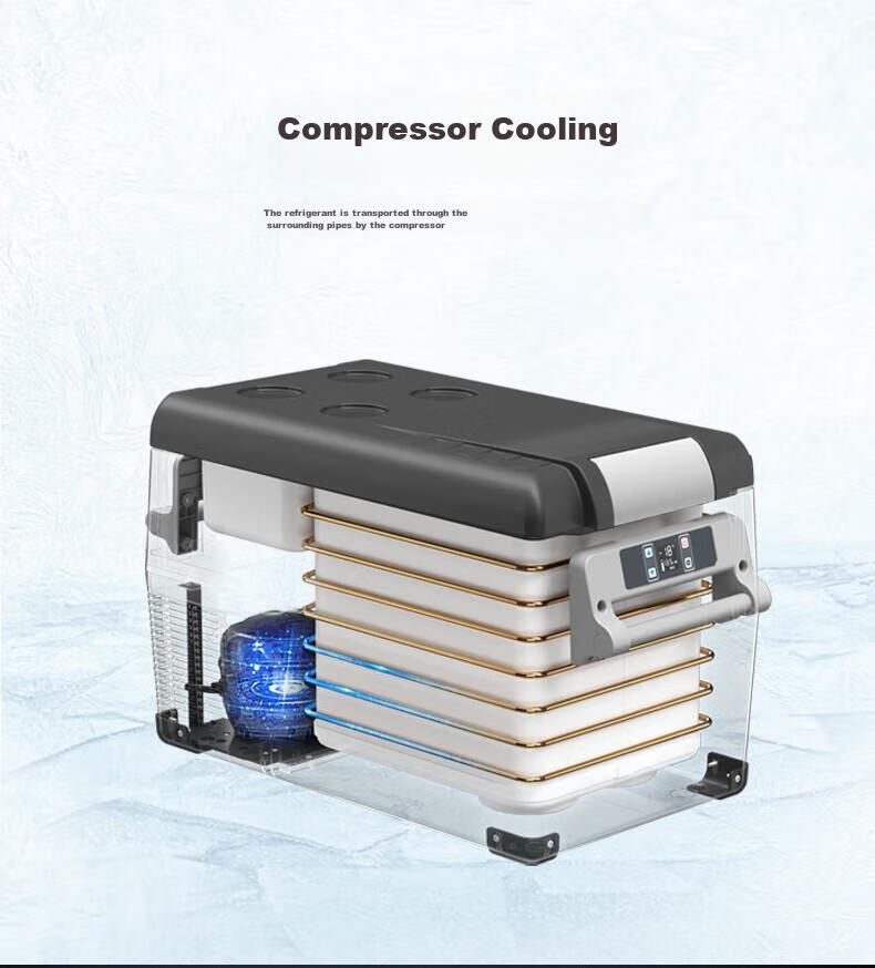 Alpicool CF35 Car Refrigerator, Dual-Use for Car And Home, Compressor Cooling, 12V Refrigeration And Freezing, Breast Milk Storage, Outdoor And Home Use Appliance 7