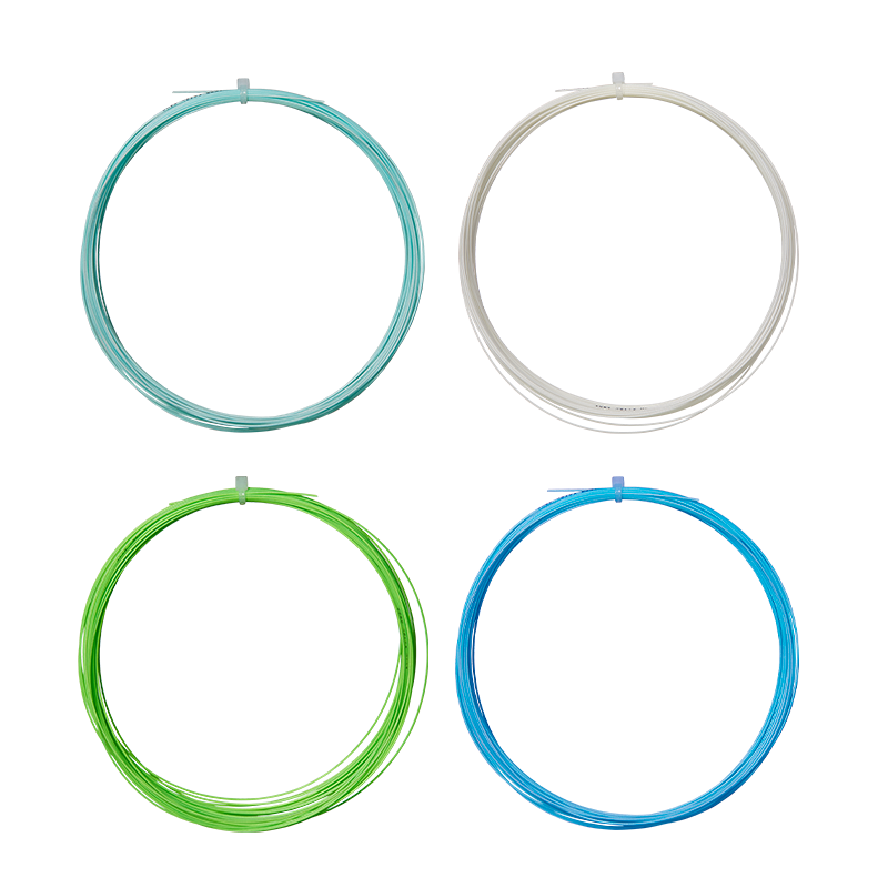 Taan Badminton String, High Elasticity, Dazzling Sound, Professional String, Crisp Hitting, Feather Spirit, Light Lake Blue, Single String