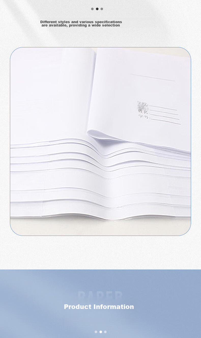 Kelang Xingsheng Transparent White Exercise Book Cover Self-Adhesive Transparent Book Film 16K Transparent Cover + White Paper Cover (10 Sheets Set) 7