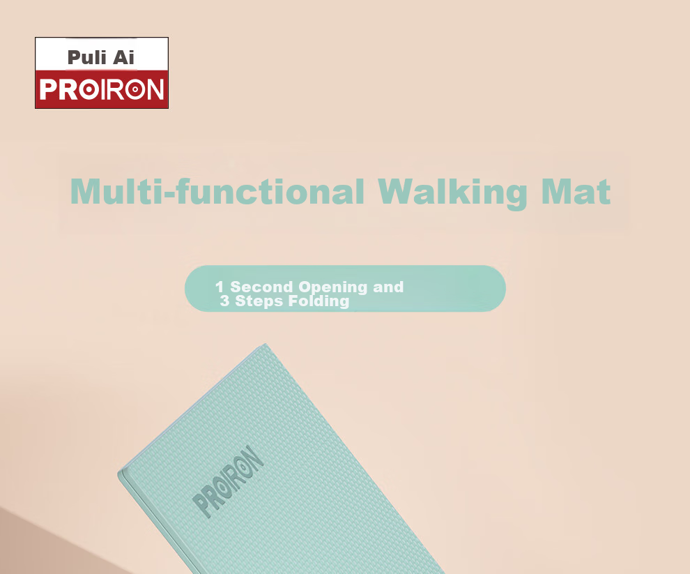 PROIRON Puli'ai Foldable Yoga Mat, TPE Portable Non-Slip Thickened Student Nap Mat, Men's And Women's Fitness Shock-Absorbing Floor Mat, Brow 1