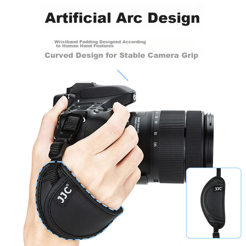 JJC Mirrorless Camera Wrist Strap, Wrist Guard, Compatible with Sony A7M5, A7M3, A6300, A7III, A7R3, Canon M50, 200D, Fuji XT20, Suitable for Nikon Wrist Strap