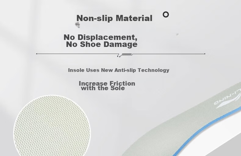 Li-Ning Sports Insoles for Men, Soft And Bouncy, Comfortable for Long-Standing, Height-Increasing, Sweat-Absorbing, Odor-Resistant, Breathable, Non-Stuffy, Shock-Absorbing for Military Training And Running 20