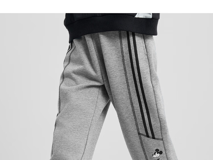 DISNEY Children's Clothing, Boys' Knitted Sports Pants, Durable, Comfortable, Elastic, Loose-Fitting Trendy Trousers, Autumn And Winter, DB431ME08, Black, Size 110 36