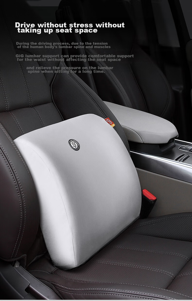 GiGi Car Lumbar Support Cushion, Office Back Support, Long-Sitting Aid, Chair Backrest, Workstation Waist Support, Driver's Seat Cushio 9