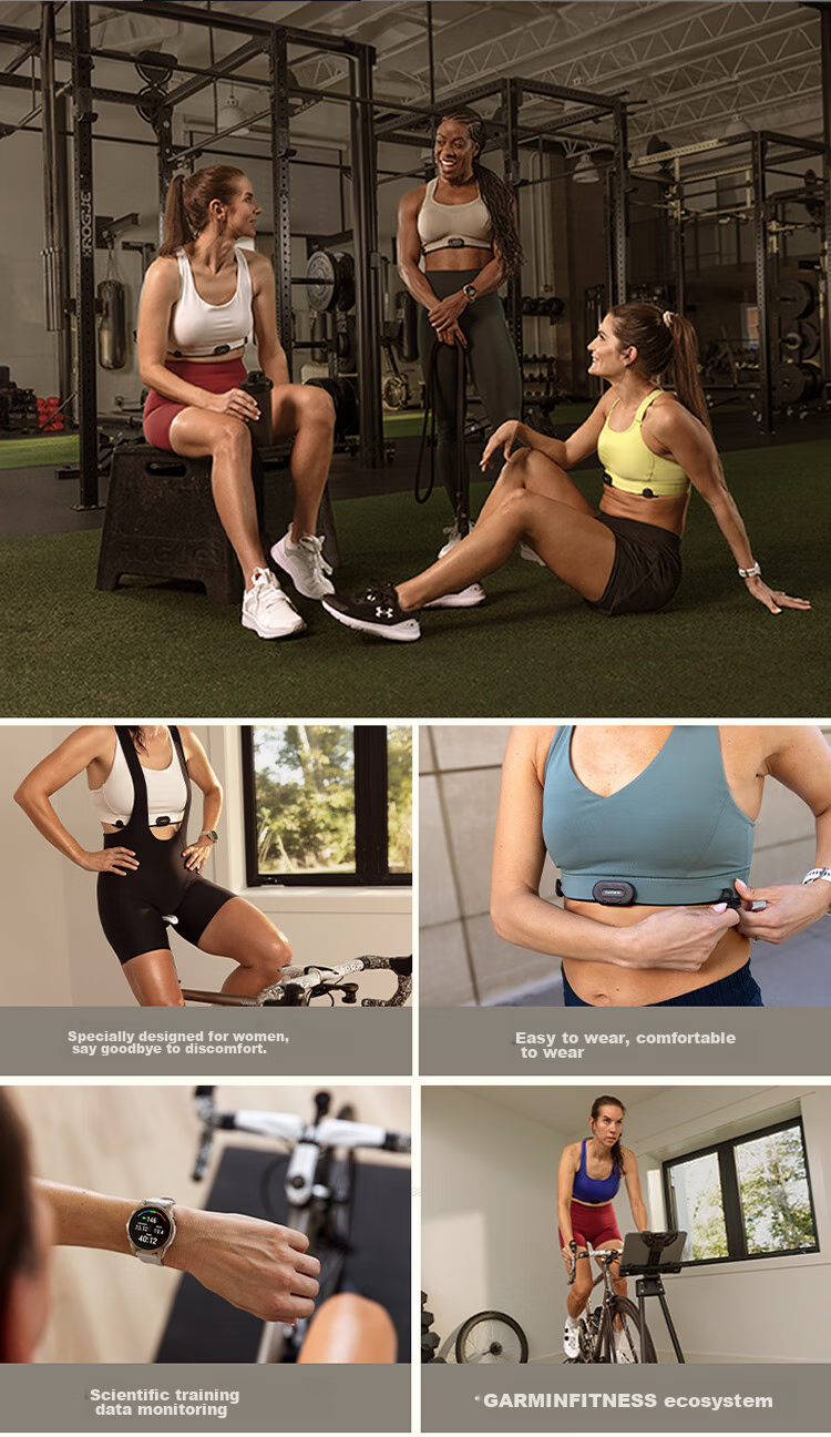 GARMIN Heart Rate Monitoring Running Sports Women's HRM-Fit Advanced Dual-Mode Heart Rate Sensor 2