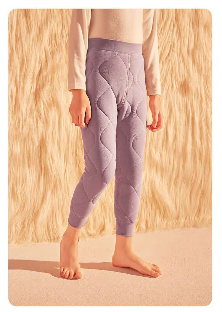 Hodo Children's School Uniform Magic Cotton Pants Girls Warm Pants Inner Wear Youth Winter Fleece Thickened Boys Warm Pants 1