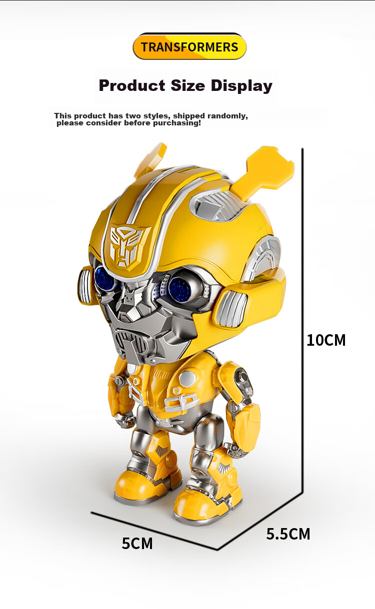 BIG TAYLOR Official Transformers Action Figure Model Bumblebee Children's Toy, Birthday Gift for Boys, Back-To Seaso 15