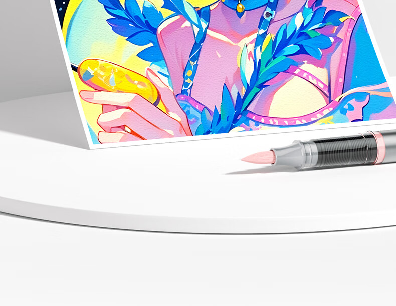 Touch Mark 48-Color Direct Liquid Soft-Tip Acrylic Markers, Large Capacity Watercolor Pens with Intelligent Ink Control, Non-Translucent Colors, Birthday Gift for Students, Children, Boys And Girls 7
