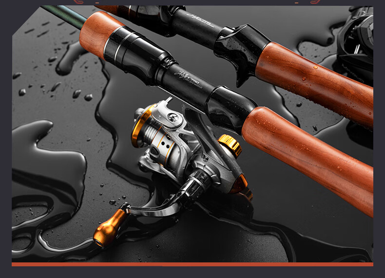 Weilianmeng 1.53m Jihu PRO Telescopic Lure Rod, Right-Hand Baitcasting Reel Set, Micro Lure Fishing Rod 22