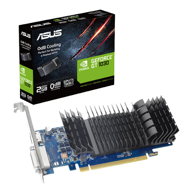 ASUS GeForce GT1030-SL Office Low Profile Graphics Card Design, Home Entertainment Graphics Card