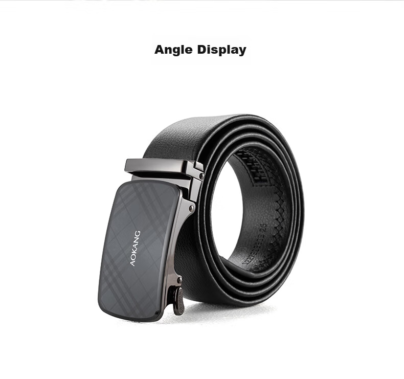Aokang Men's Leather Belt, Casual Business Automatic Buckle Waistband, Birthday Gift for Husband 10