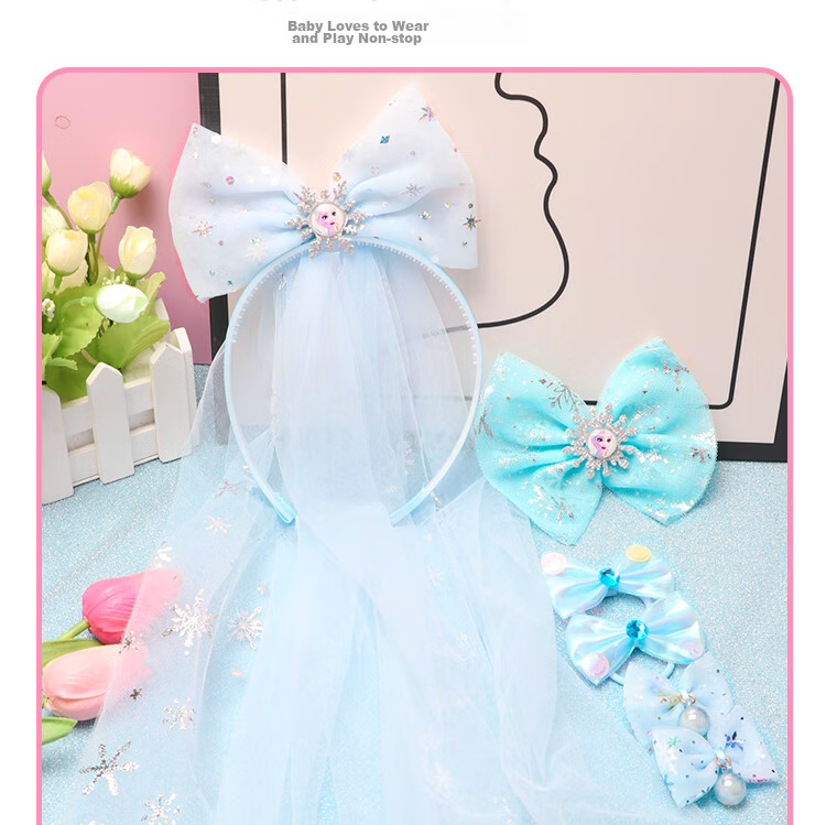 Disney Children's Jewelry Gift Box Set, Girls' Birthday Present, Princess Pretend Play Toys, Frozen DIY Handmade Beading 4