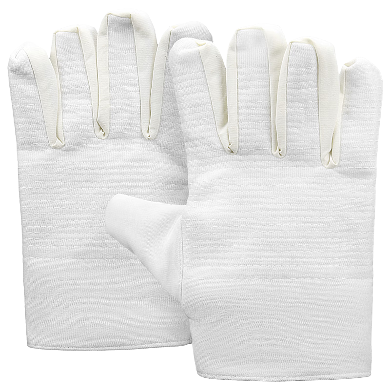 Gongpinxing Labor Protection Canvas Gloves, Extra Large Double-Layer Wear-Resistant Stitched Moving Construction Work Protective Gloves, 10 Pairs