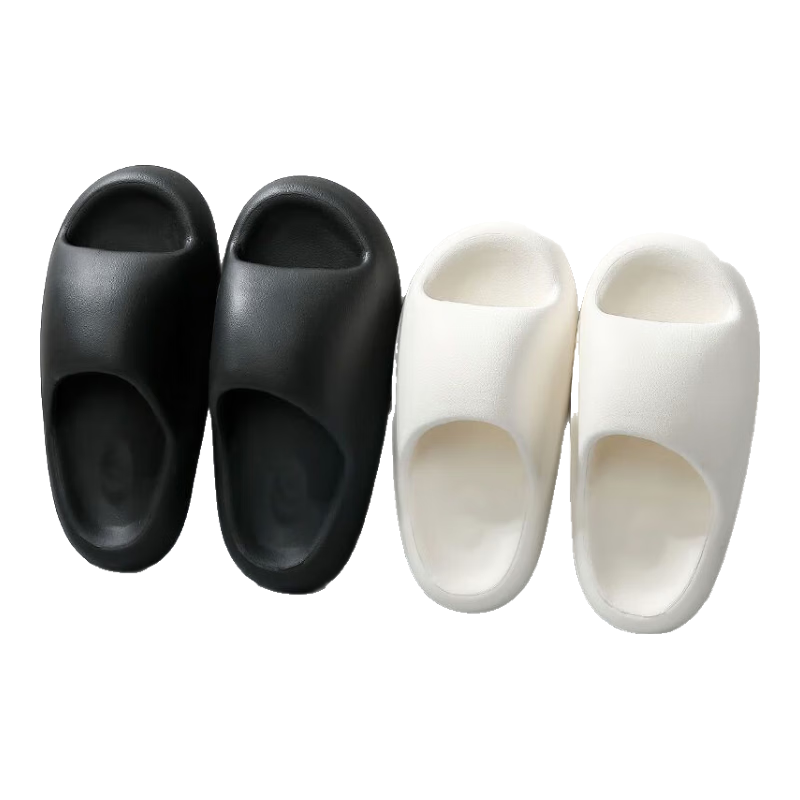 IQGD Slippers for Men And Women, Indoor/outdoor Home Bathroom Slippers for Couples E362 Black Size 38-39