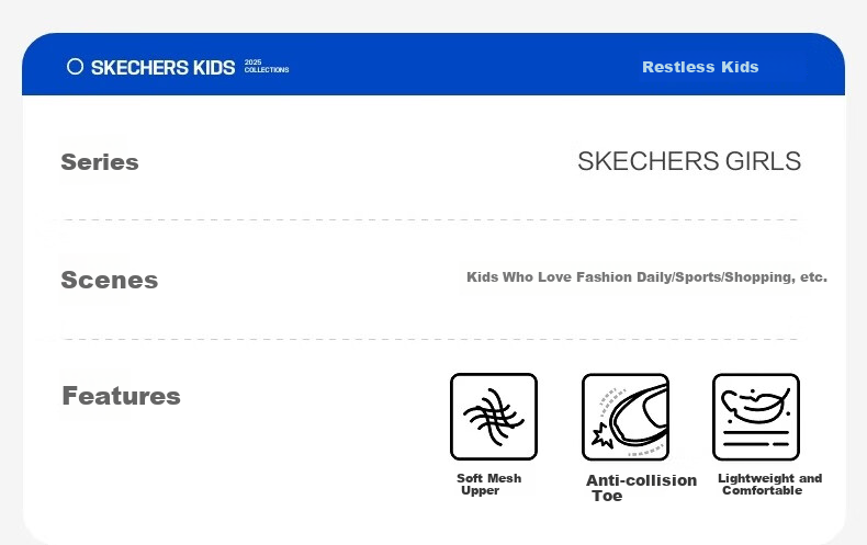 Skechers Children's Comfortable, Stable, Lightweight Sports Shoes for Boys, Fashionable Versatile Classic Casual Sneakers 403890L 15