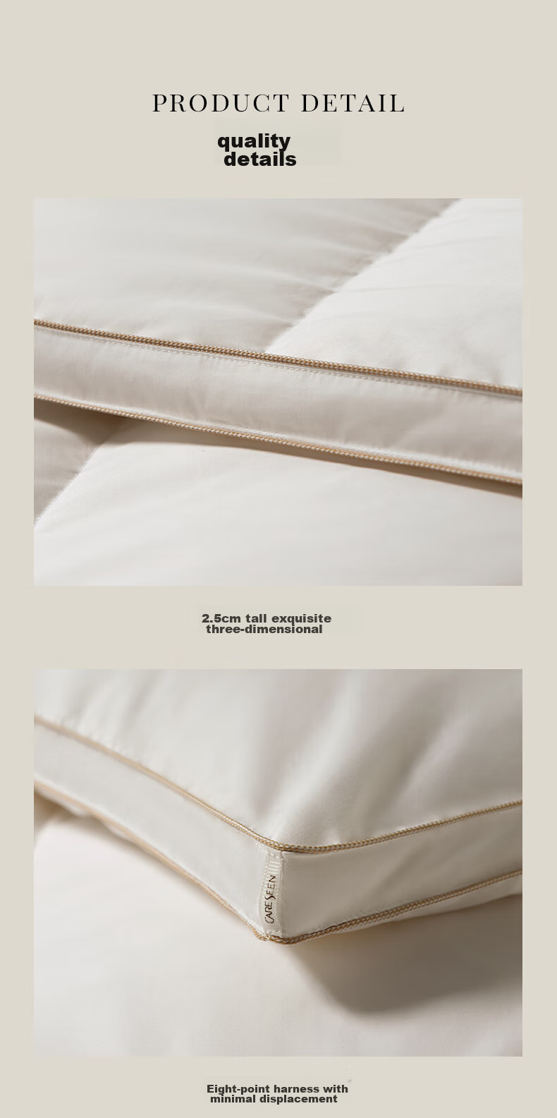 Canasin 95 Goose Down Comforter, Antibacterial And Water-Resistant, Autumn And Winter Duvet Insert, Down Weight 700g, 200*230cm [White] 11