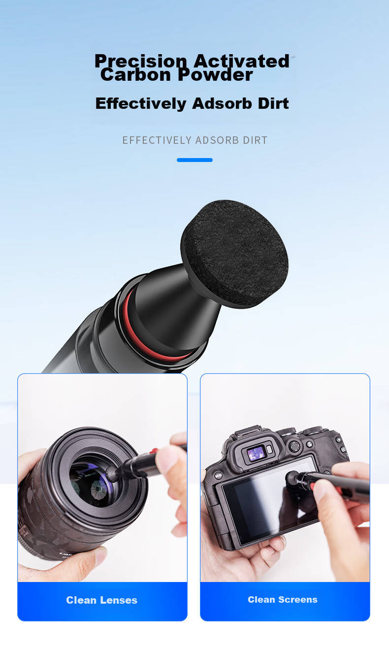 JJC Camera Cleaning Kit: Lens Cleaning, Air Blower, CMOS Sensor Cleaning Swab, Eyeglass Cloth, Lens Paper, Wet Wipes, Lens Pen, Cotton Swabs, Cleaning Solutio 6