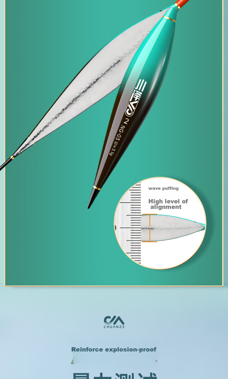 Chuanze Hollow Tail Float, All-Purpose Bold And Eye-Catching, for Big Fish, Traveling Grass Carp And Crucian Carp Float NG02-3 11