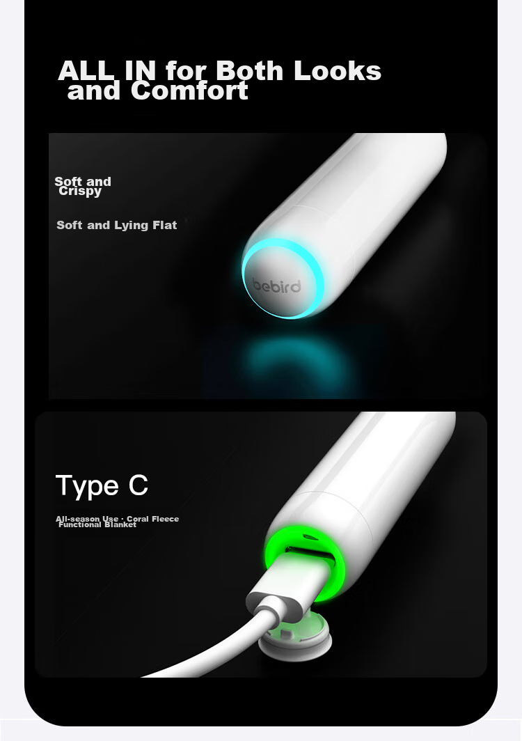 Bebird Visual Ear Pick Cleaning Kit, Home 30S Hummingbird Multifunctional High-Definition Endoscope Ear Spoo 22