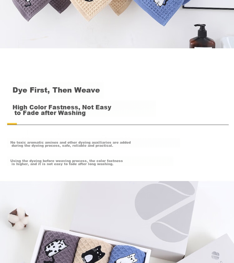 Xinya Towel Gift Box, Shanhai Guan Pure Cotton Towels, 2 Pieces, Gift for Company Group Purchase, Employee Benefits, Business Gift, Includes Carrying Bag 9