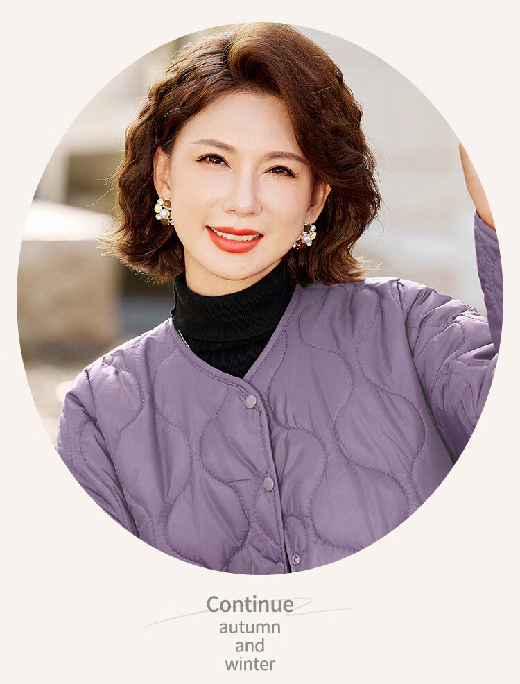 Past Winter New Fleece-Lined Warm Cotton Jacket Fashionable Homewear Thick Mom's Cotton Coat Black 2XL 4