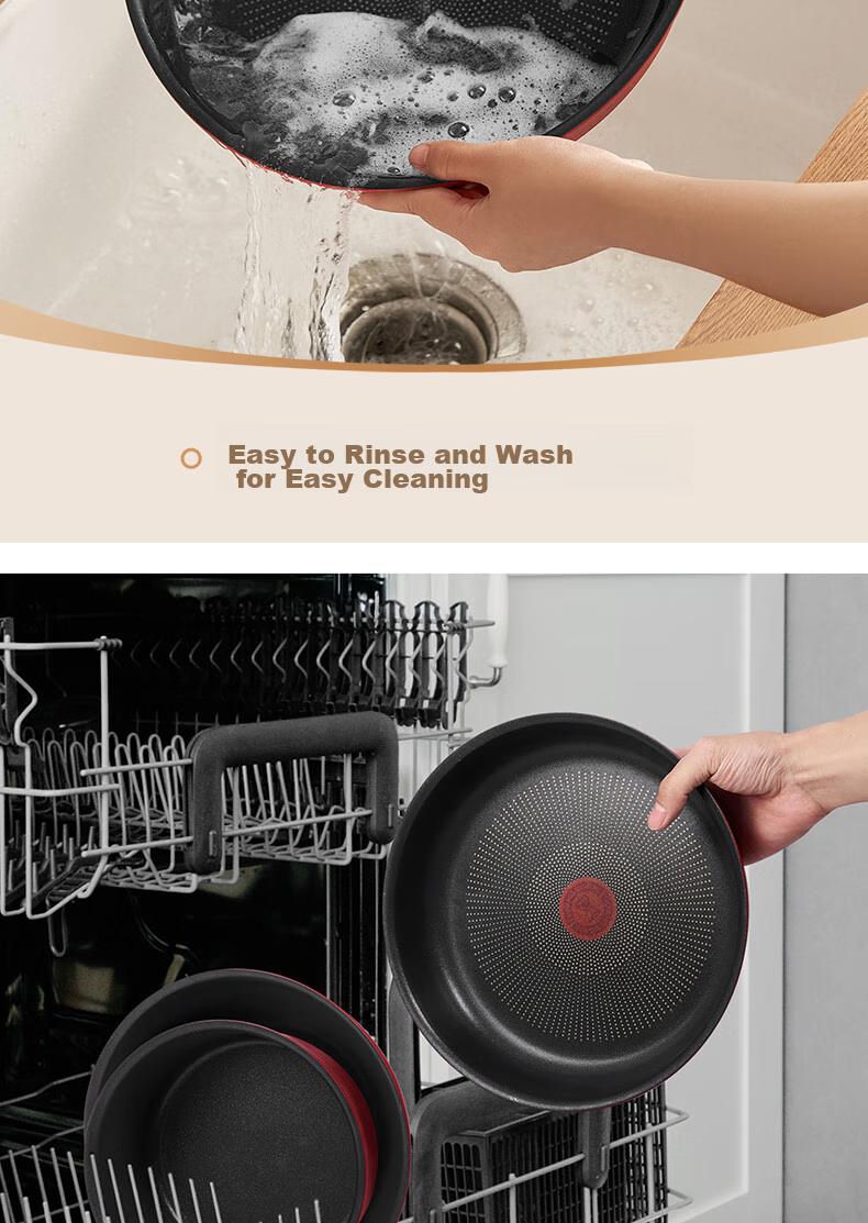 Tefal Detachable Frying Pan 26cm Convertible Baking Dish Cookware Compatible with Induction Cooker And Oven, Titanium Non-Stick Pot Can Be Washed in Dishwasher 24
