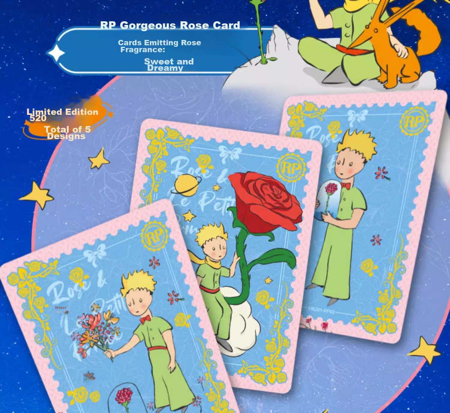 Card.Fun Official Little Prince Starry Journey Series Blind Box Cards Gift Display Collection Cards Anime Cards Official Merchandise Gushi Single Pack (4 Cards/pack) 11