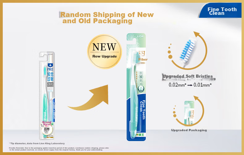 Lion Fine Bristle Toothbrush, 4-Pack 1