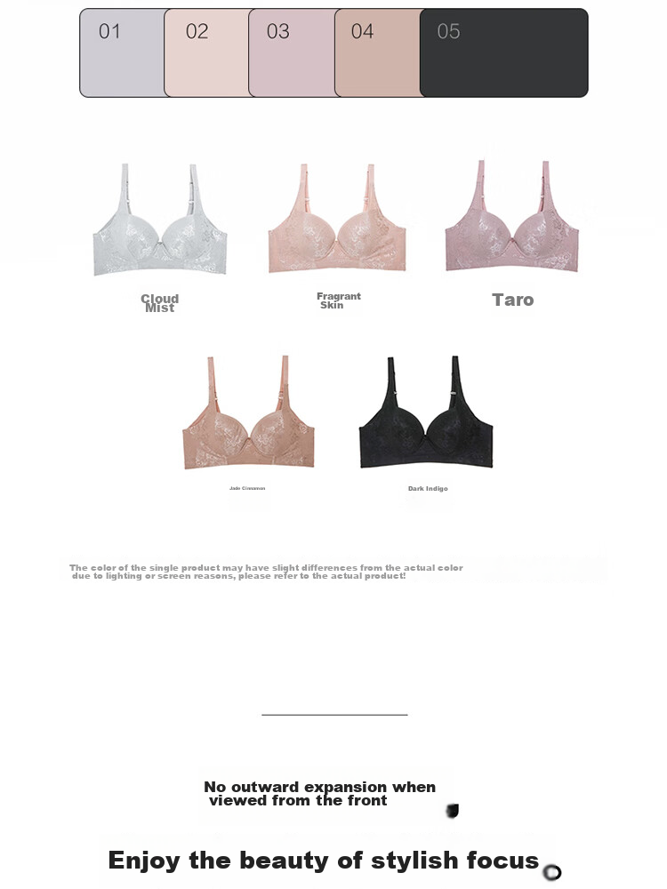 Aimer Push-Up Side Support Adjustable Large Bust Minimizer Sexy Plus Size Bra AM11571 Gray A75 5