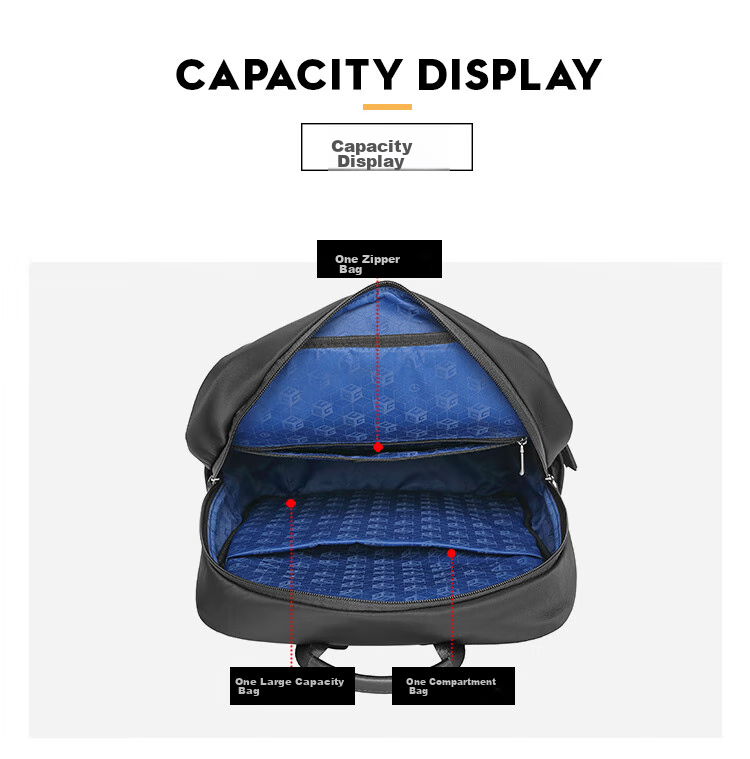 Goldlion Backpack, Outdoor Travel Bag for Men, Double Zipper Large Capacity Laptop Bag And Schoolbag, Birthday Gift 14