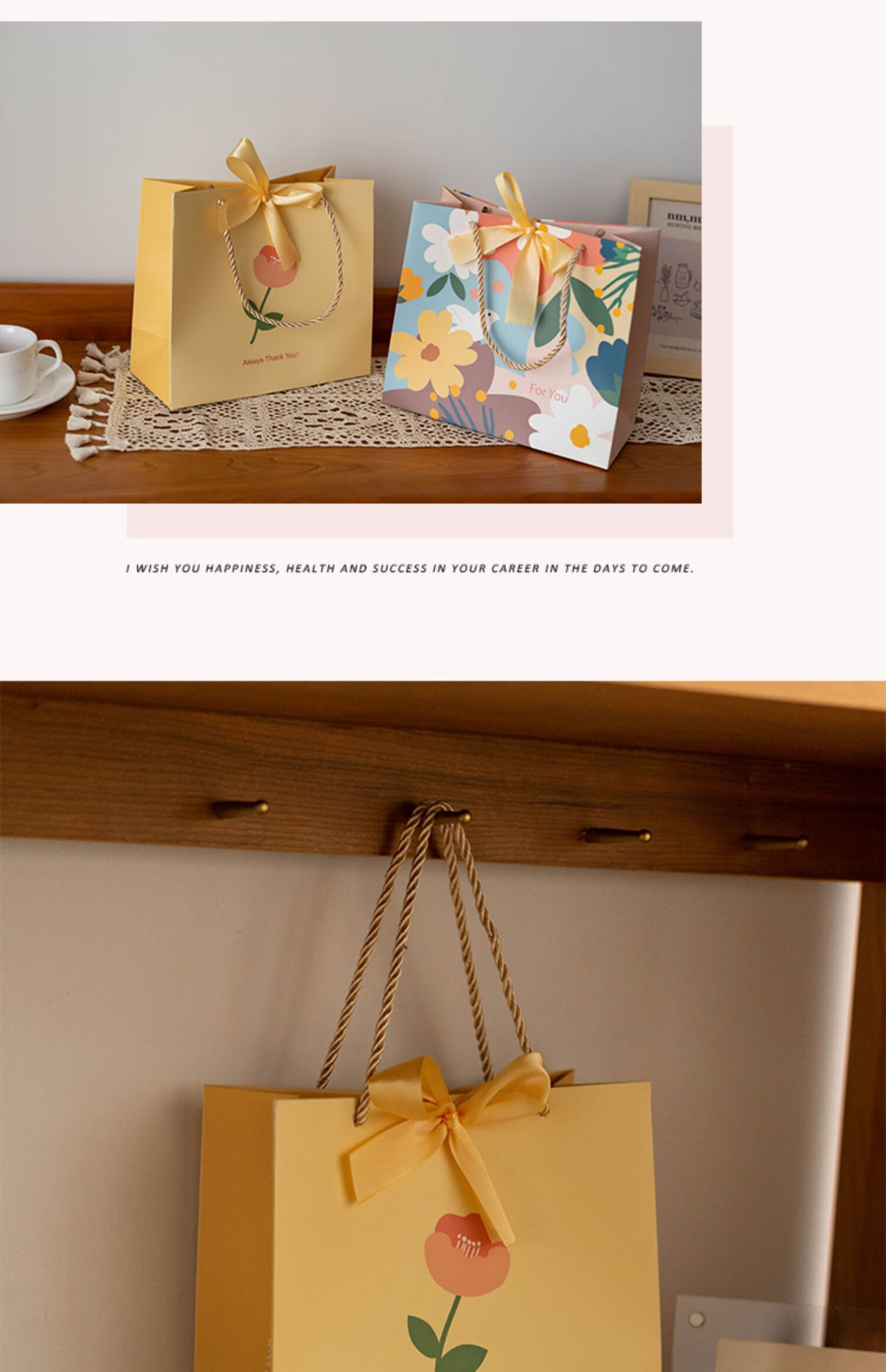 Fanyejia Chinese Gift Bags, Set of 4, Wedding Gifts, Large Capacity Handbags, National Style Mid-Autumn Festival Celebration Gift Boxes 13