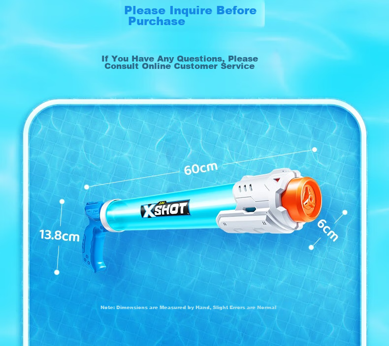 ZURU X Super Attack Invincible Sword Foam Water Gun for Boys, Summer Outdoor Beach Squirt Toy, Photo Prop, Children's Day Gift 15