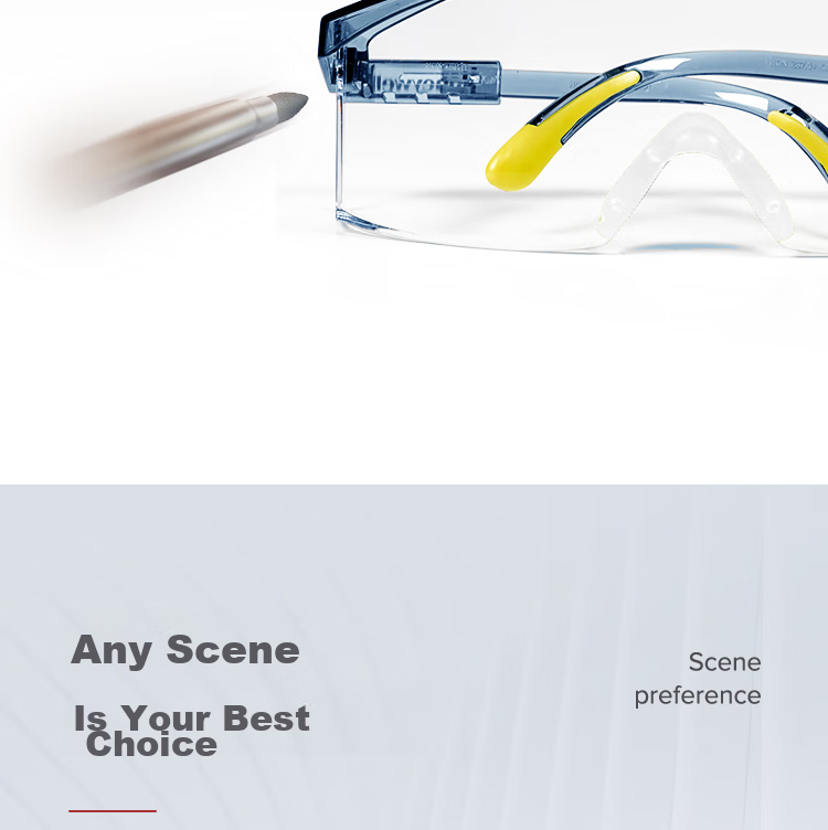 Honeywell Safety Goggles 100300S200A, Crystal Blue Frame with Clear Lenses, Anti-Fog, Cycling Glasses 9