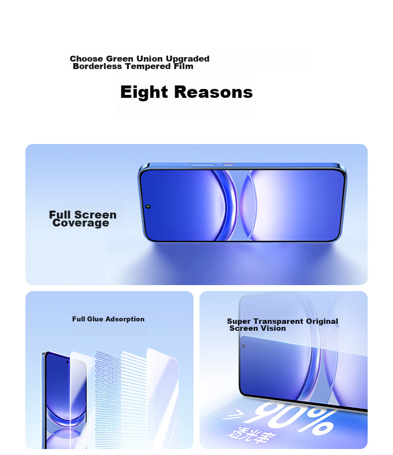 Ugreen Tempered Glass Screen Protector for Huawei Nova 15 Pro/Ultra, Full Coverage, Anti-Fingerprint, Drop Resistant, Ultra-Thin, 2-Pack 95726 6